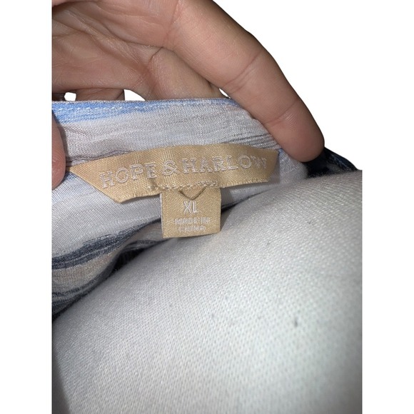 Hope & Harlow Spirited Stripe Shirt Size XL - Picture 6 of 6